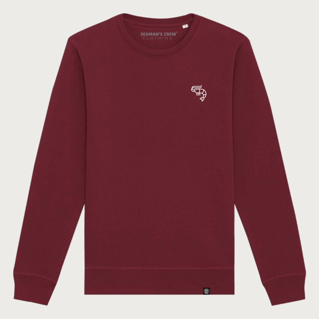 Shrimp embroidered sweatshirt