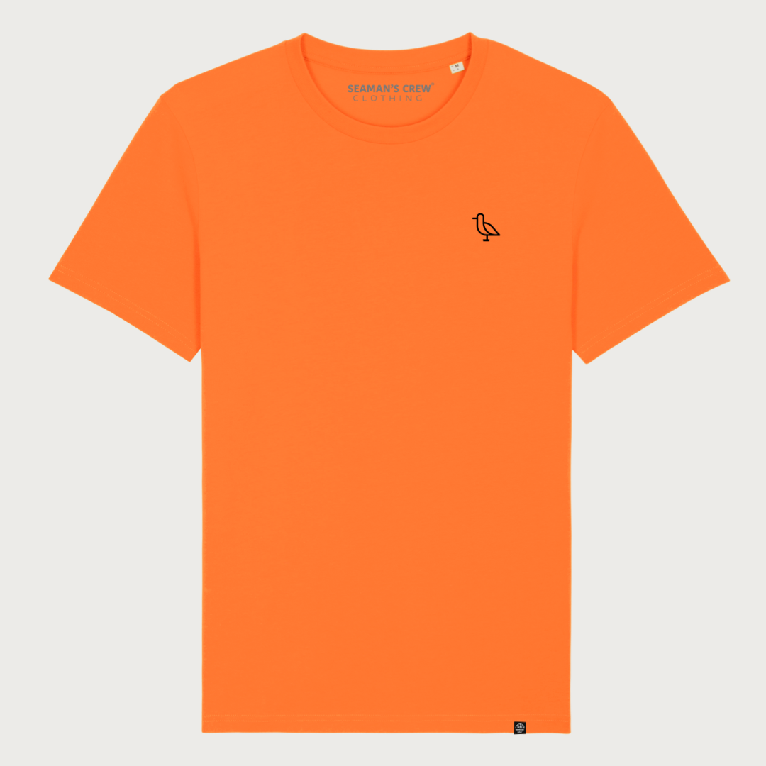 Seagulll &quot;orange&quot; embrodery t-shirt