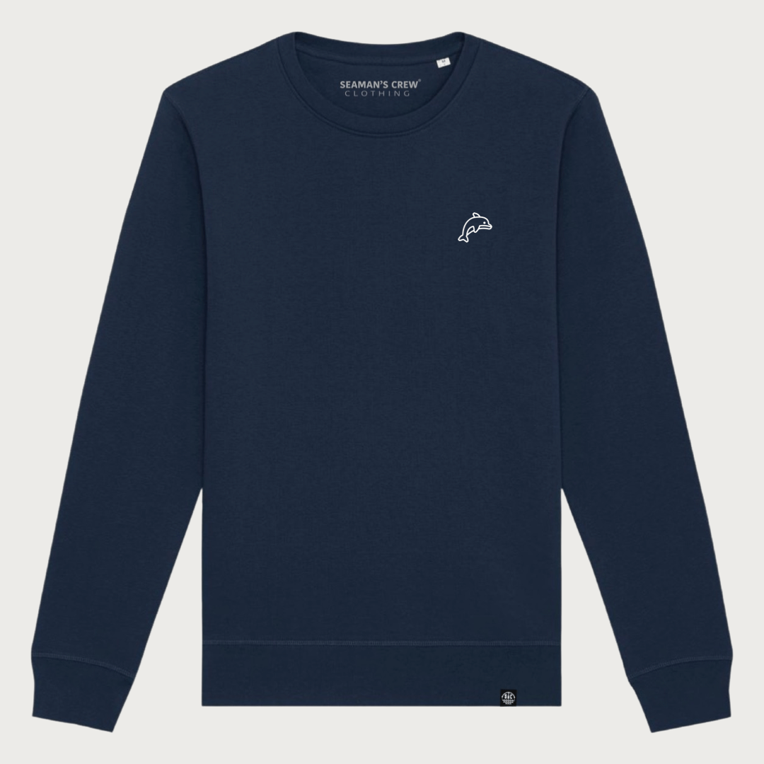 Dolphin embroidered sweatshirt