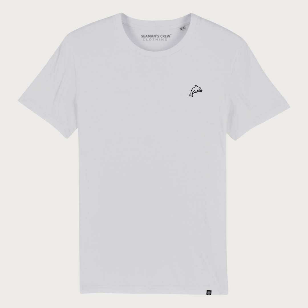 Dolphin embroidered T-shirt