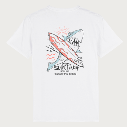 Surf at Your Own Risk: Shark Zone T-shirt