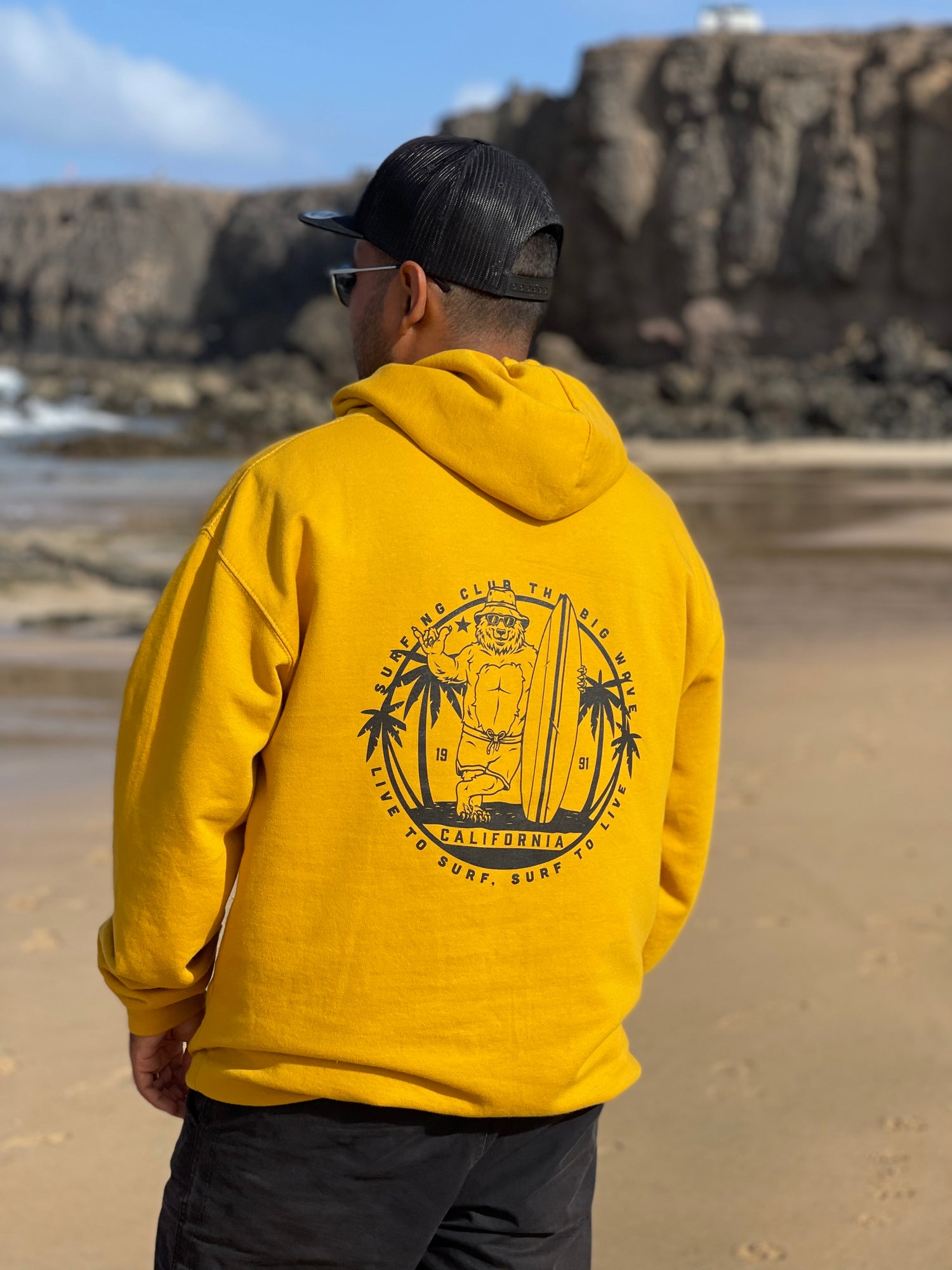 Surf To Live Hoodie - Seaman&