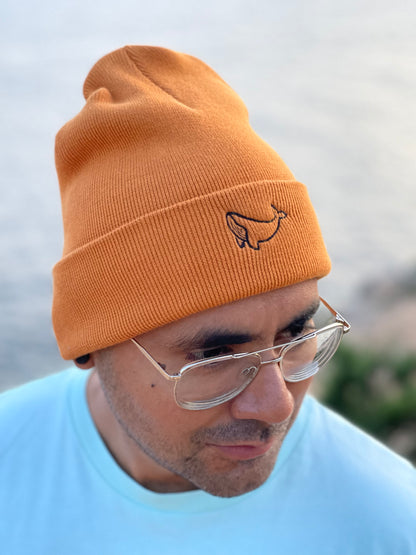 Whale embroidered Beanie - Seaman&