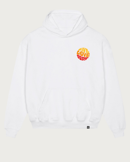 Live Love Surf Oversized Heavy Hoodie - Seaman&
