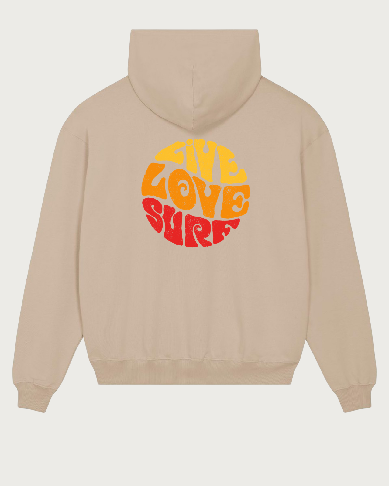 Live Love Surf Oversized Heavy Hoodie - Seaman&