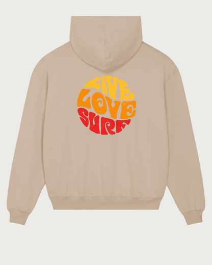 Live Love Surf Oversized Heavy Hoodie - Seaman&