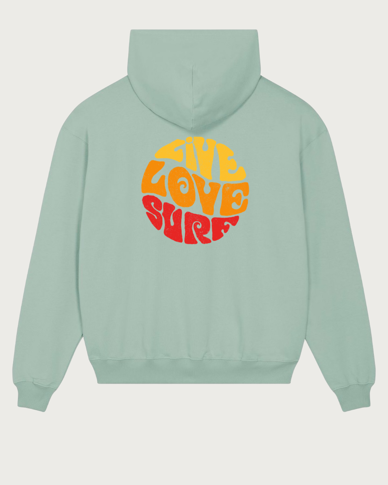 Live Love Surf Oversized Heavy Hoodie - Seaman&
