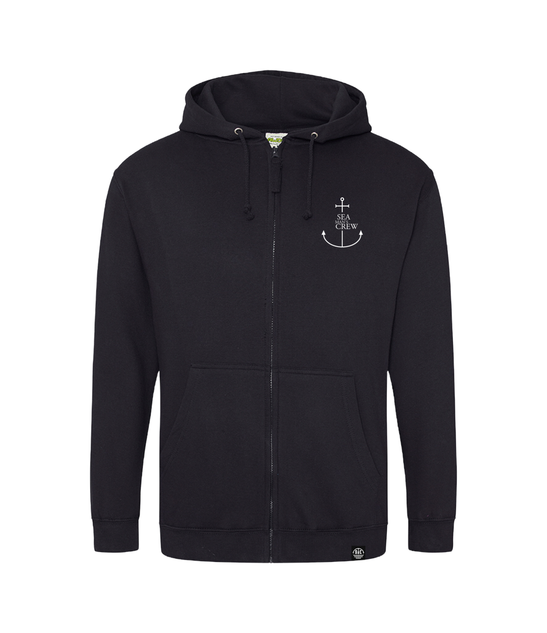 Minimal Anchor zip hoodie - Seaman&