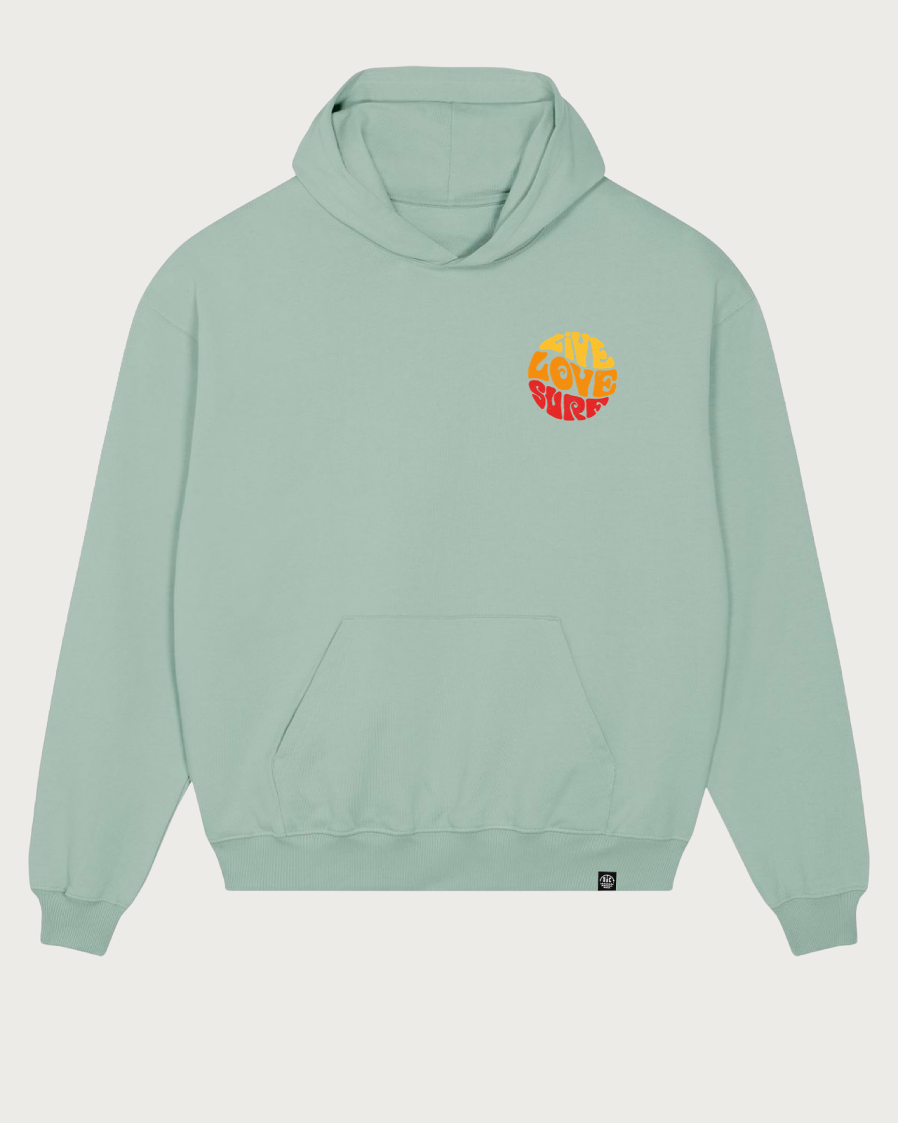 Live Love Surf Oversized Heavy Hoodie - Seaman&