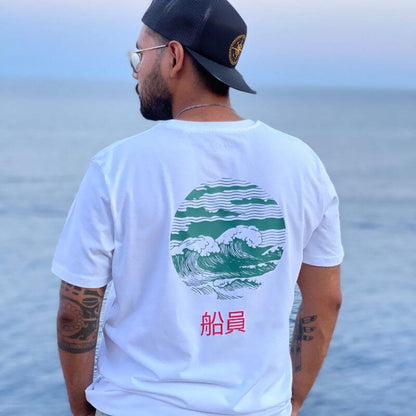 Japanese wave T-shirt - Seaman&