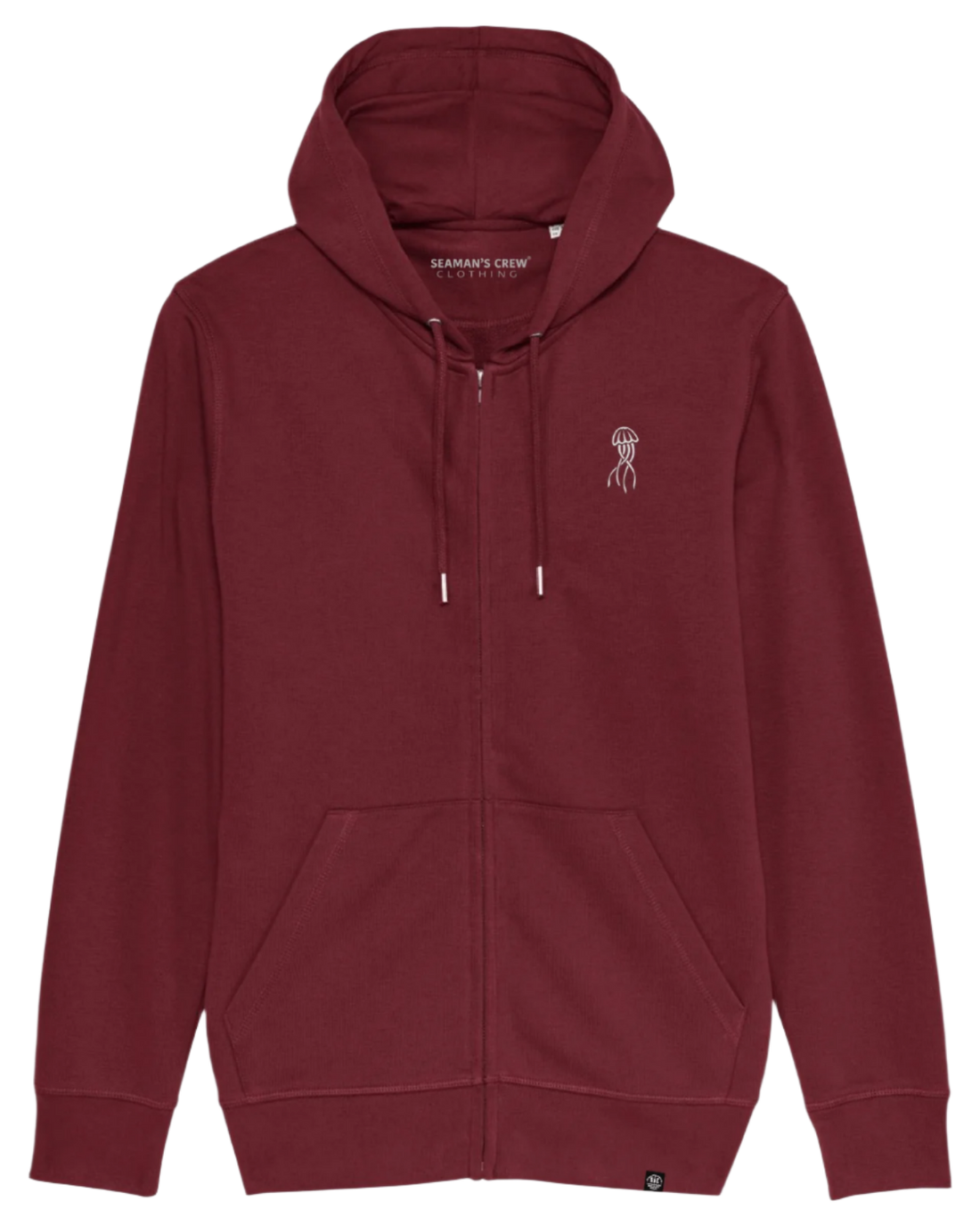 Jelly Embroidery Zip Hoodie - Seaman&