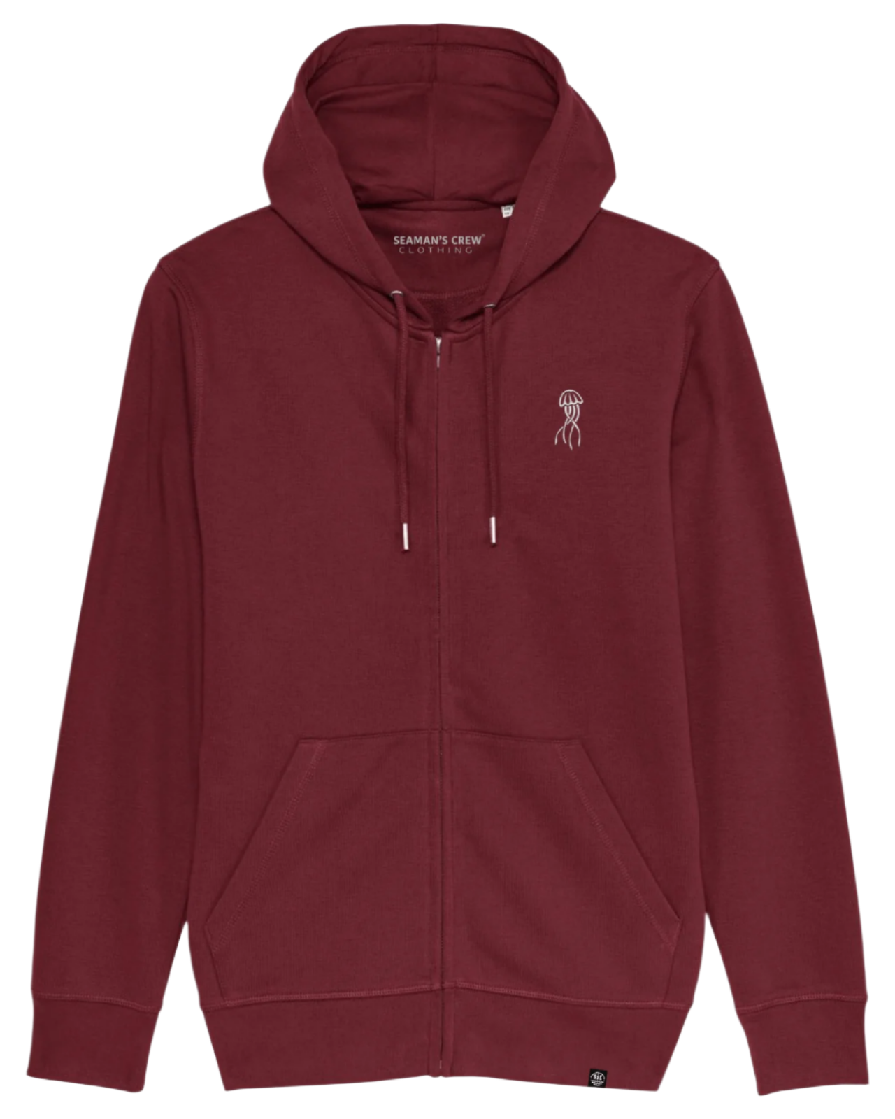 Jelly Embroidery Zip Hoodie - Seaman&