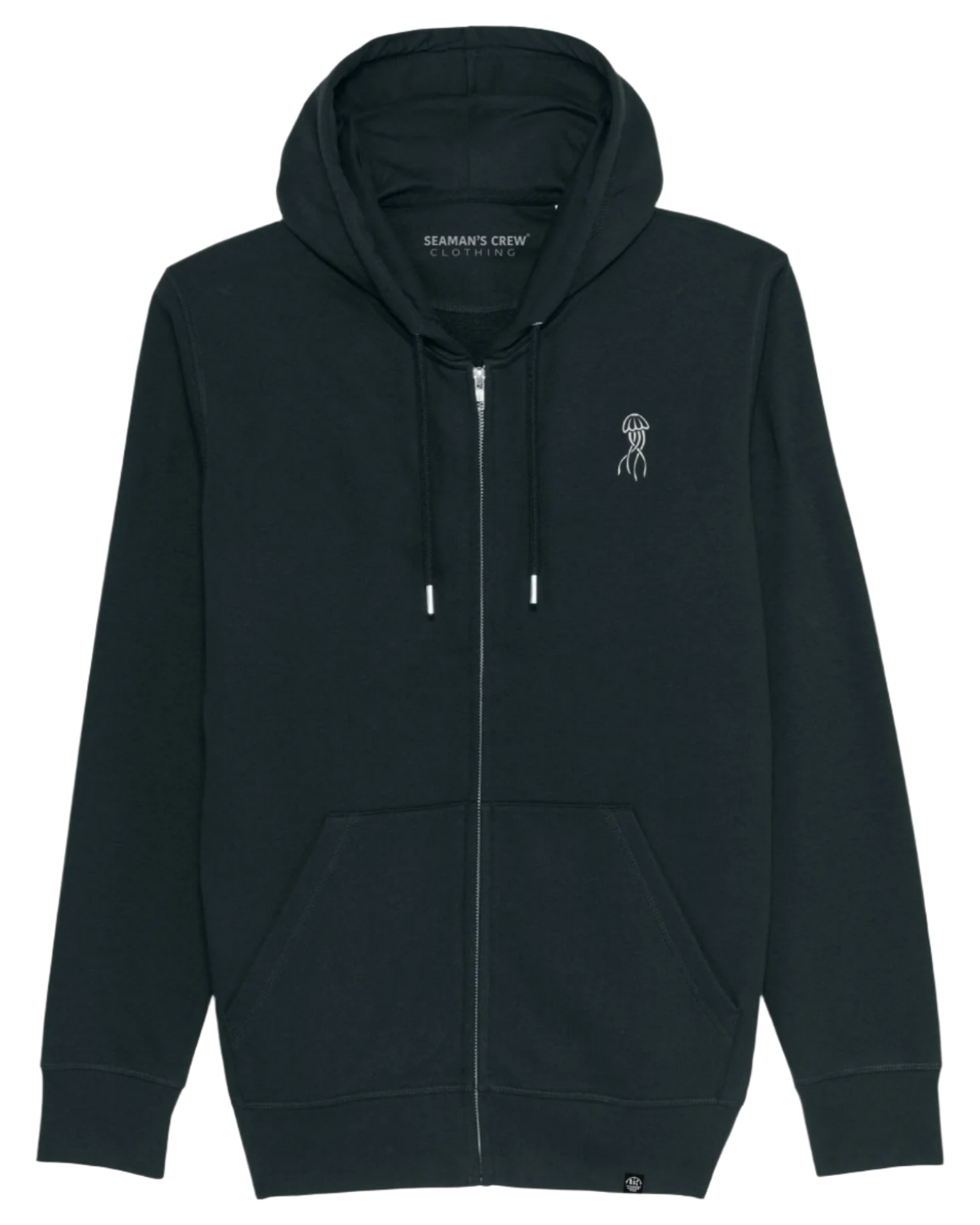 Jelly Embroidery Zip Hoodie - Seaman&