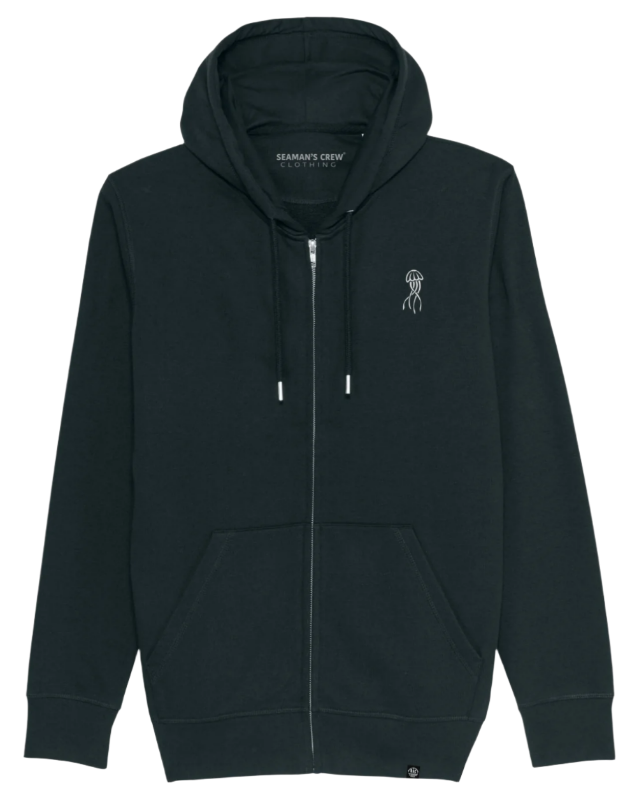 Jelly Embroidery Zip Hoodie - Seaman&