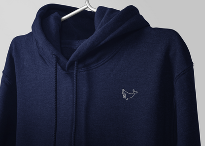 Whale embroidered Hoodie - Seaman&